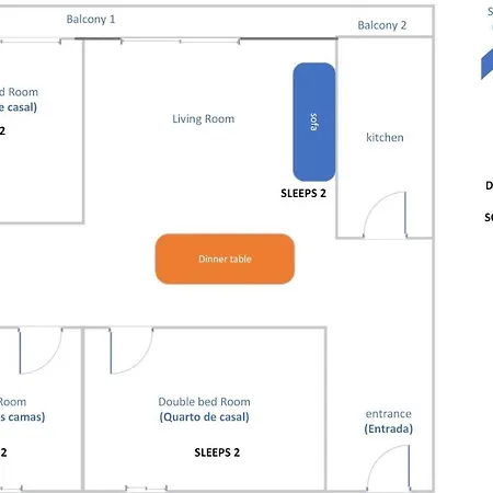 Apartament 3 Bedroom In Oura With Amazing Pool At Walking Distance To Beach, Strip And Old Town, Wifi And Ac, Private *